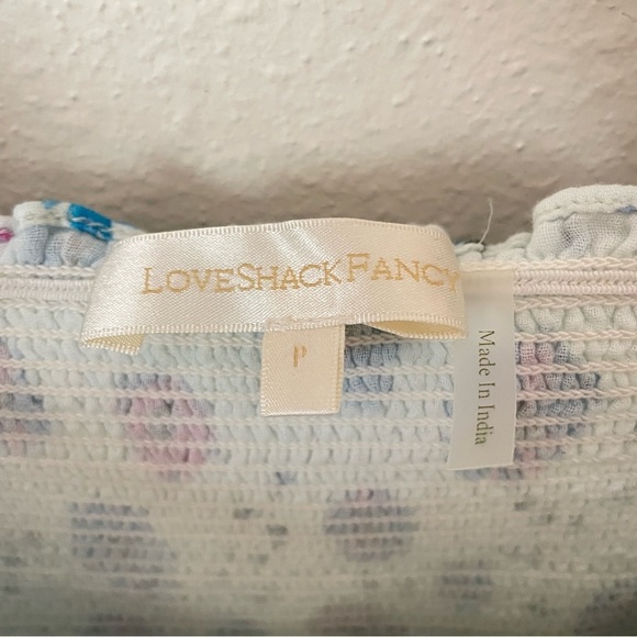 LoveShackFancy Miri Cotton Candy Floral Midi Dress - Picture 6 of 9